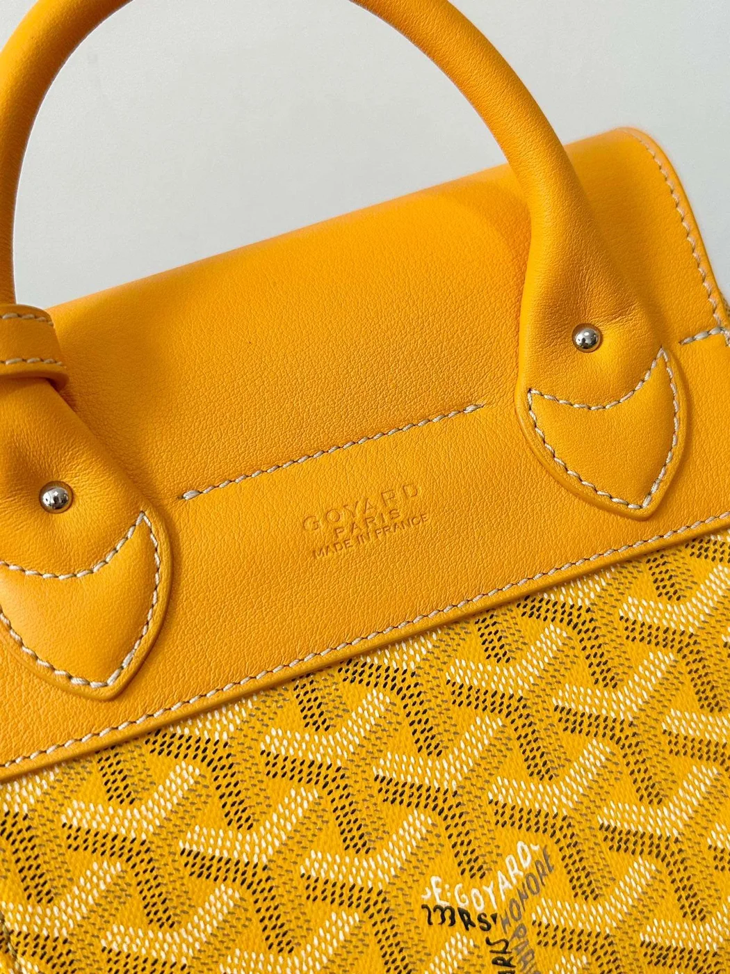 Goyard Mini Backpack Yellow Monogram Pattern 23x19cm product view 4