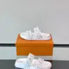 Louis Vuitton Men White Canvas Multicolor Logo Slides product view 5