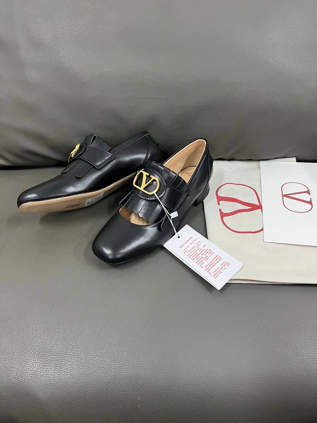 Valentino Women Black Leather Heels product view 2