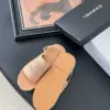 Chanel Women Beige Canvas Crystal Logo Sandals product view 5