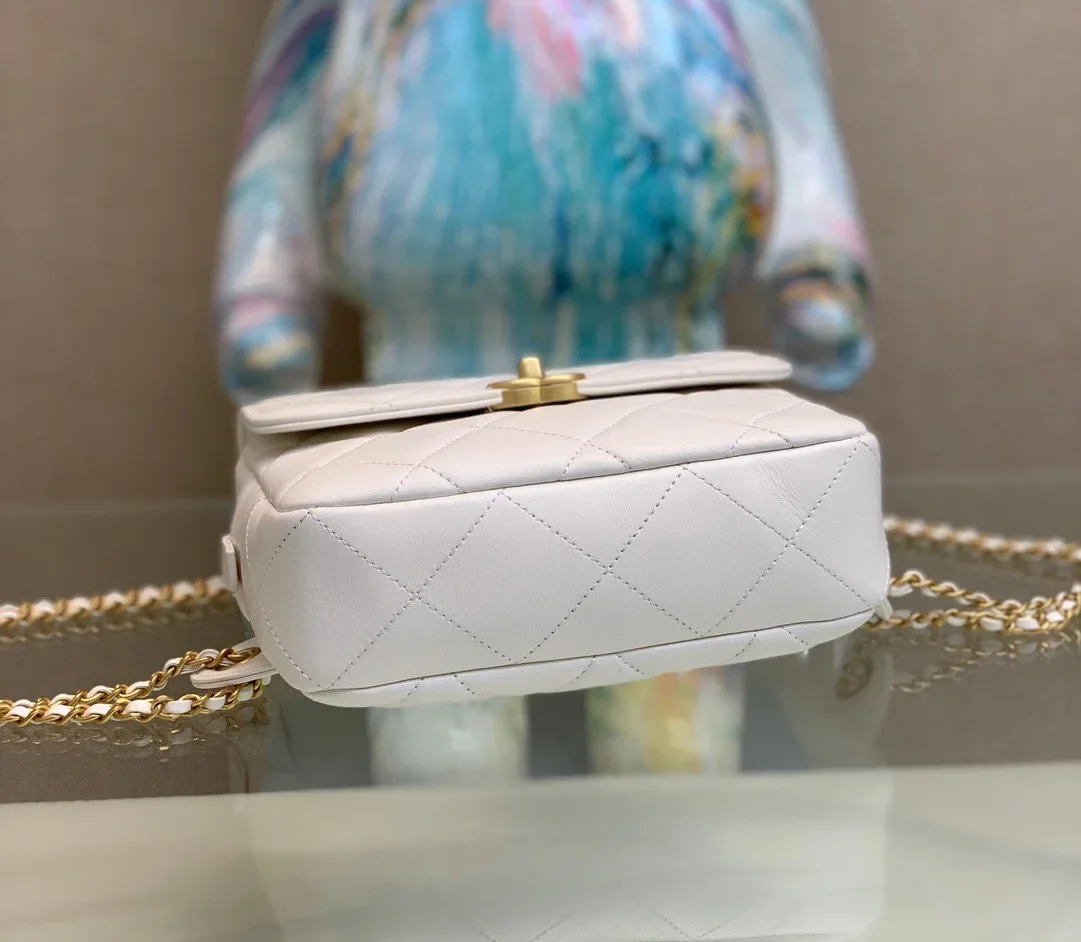 Chanel Mini Backpack Milk White With Gold Lock 18x20x11.5 cm product view 2