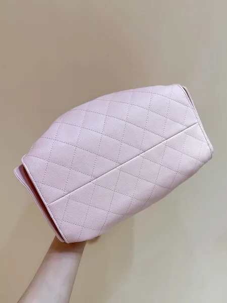 Chanel 25 Handbag In Pastel Pink With Gold Hardware product view 8