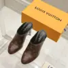 Louis Vuitton Women Brown Leather Mules product view 1