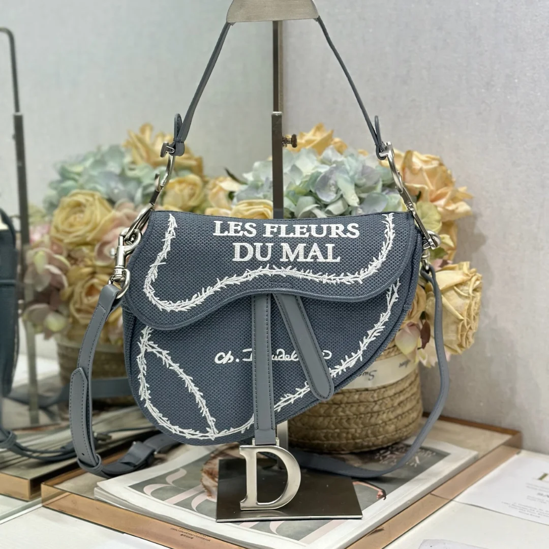 Dior Saddle Bag “Les Fleurs du Mal”