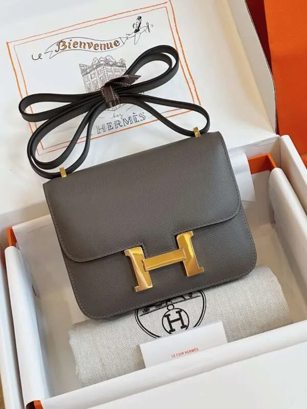 Hermès Constance Bag Epsom Gold Grey With Lock Gold Handbags 19 cm product view 1