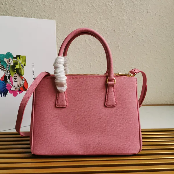 Prada Medium Galleria 28 Pink Saffiano Leather Bag product view 2