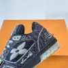 Louis Vuitton Men Black Fabric Sneakers product view 6