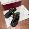 Valentino Women Black Leather Studded Flats product view 5