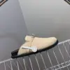 Hermès Women Beige Suede Mules product view 2