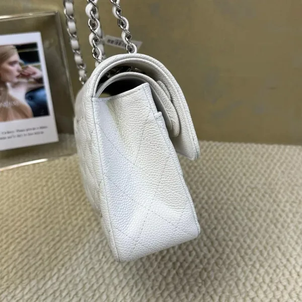Chanel classic flap white small Bag product view 5