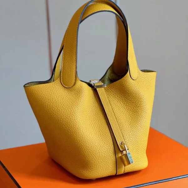 Hermès Picotin 18 Yellow Togo leather Gold Hardware Bag product view 1