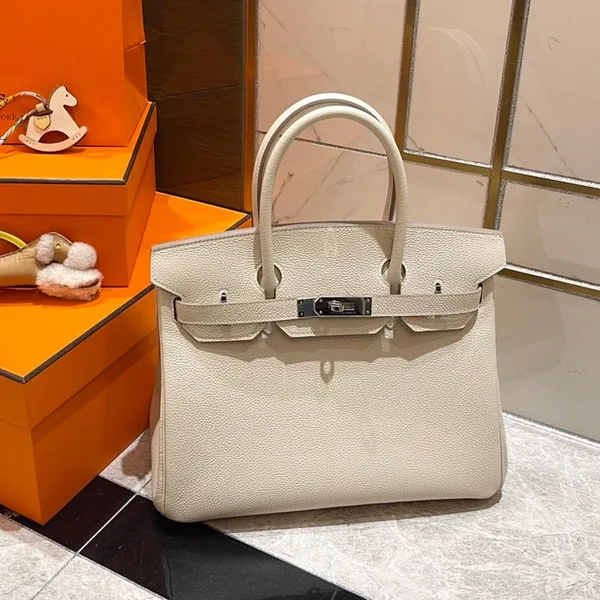 Hermès Birkin 30 cm White Togo Leather Silver Hardware Bag product view 1
