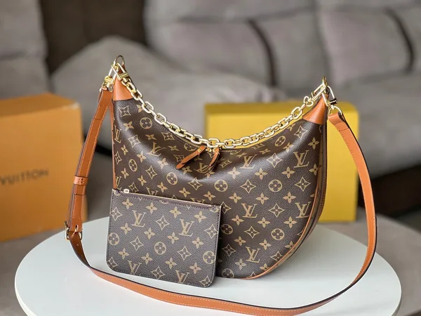Louis Vuitton 25S Loop Hobo 38 In Brown Monogram Coated Canvas Gold Hardware Bag product view 3