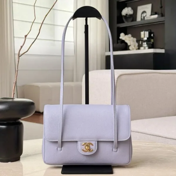Chanel Small Preppy Coco Flap Bag in Purple product view 1