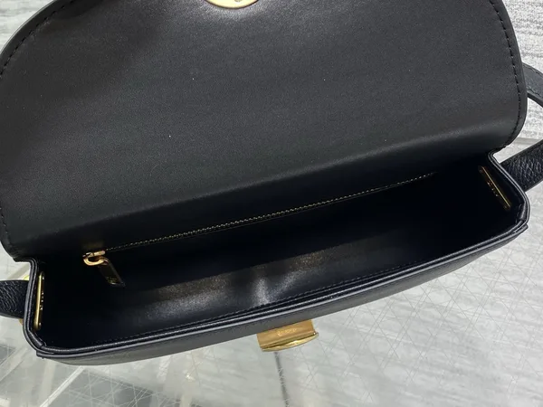 Dior Small Dior Médaillon Flap Bag in black product view 5