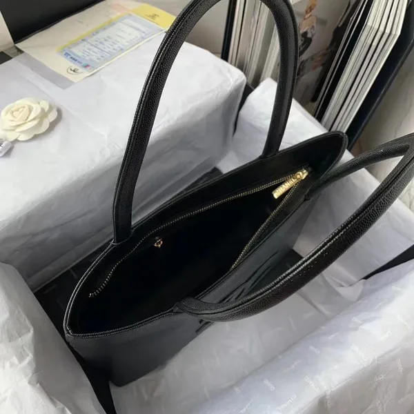 Chanel Vintage Classic Handbags Black Woman’s 30x21x8cm product view 2