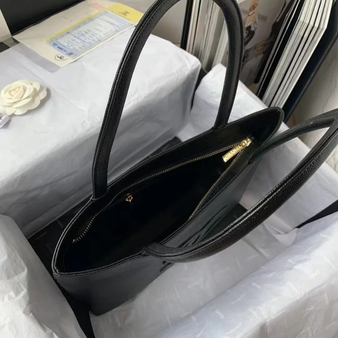 Chanel Vintage Classic Handbags Black Woman’s 30x21x8cm product view 2
