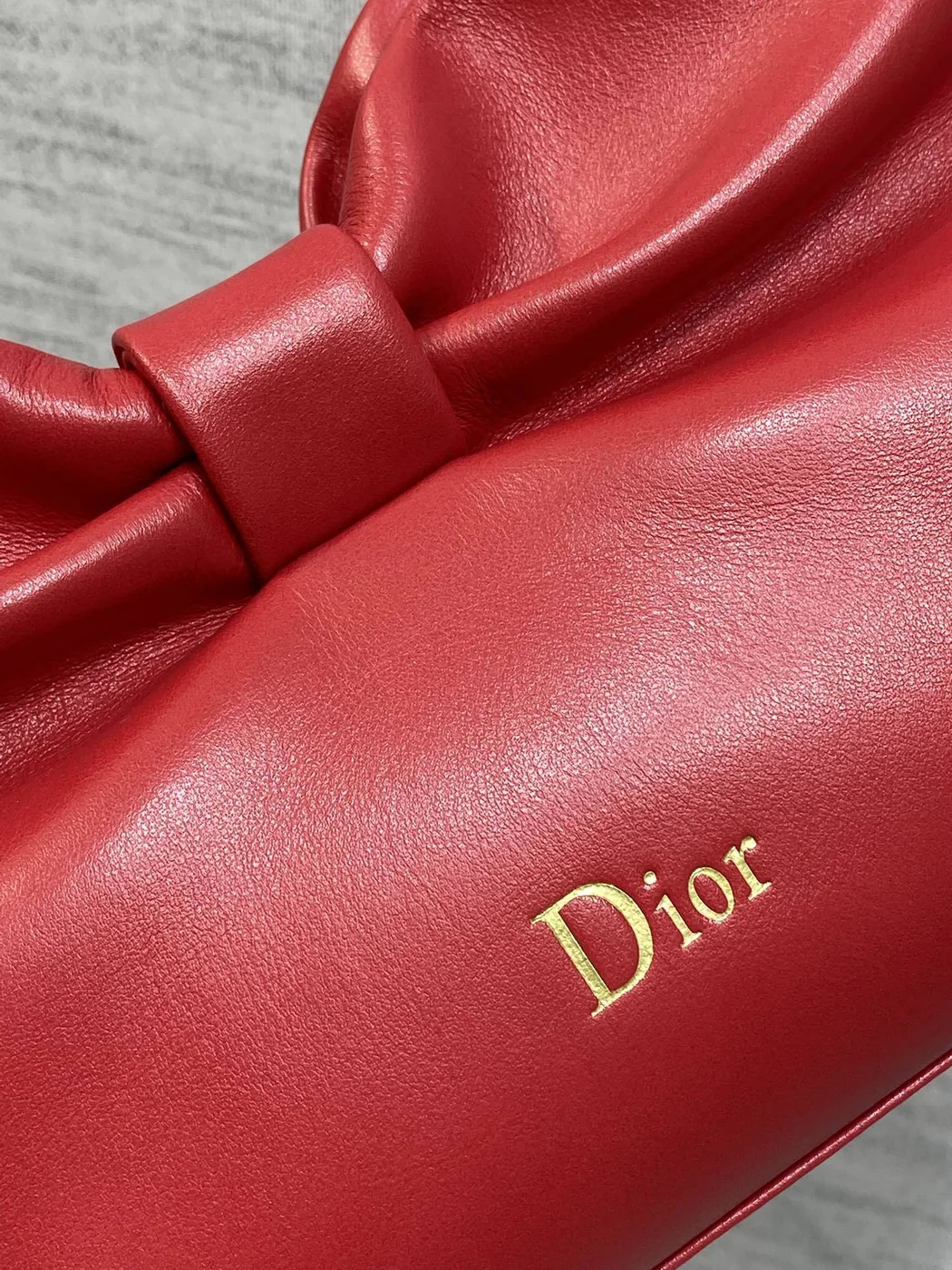 Dior Bow Bag Red Lambskin product view 2
