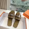 Hermès Women Brown Suede Slide Sandals product view 5