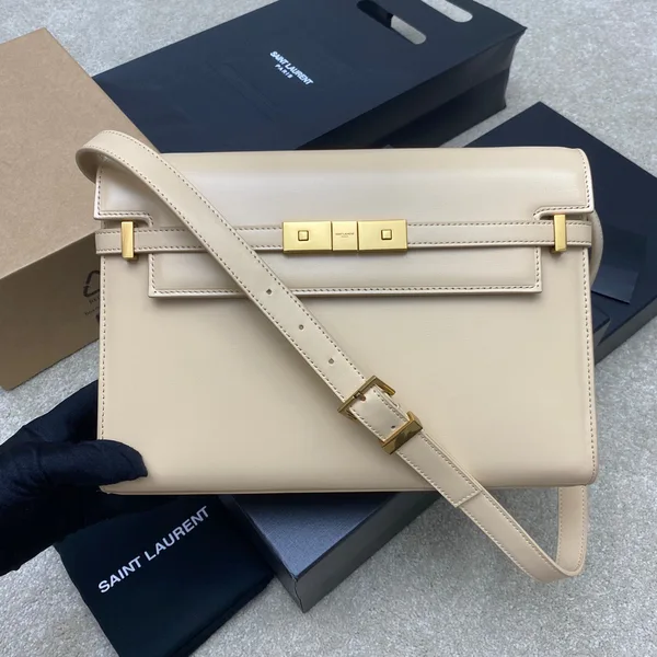 Saint Laurent Smooth Calfskin Manhattan Shoulder Bag product view 2