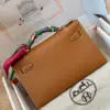 Hermès Pochette Brown Gold Hardware Bag product view 2