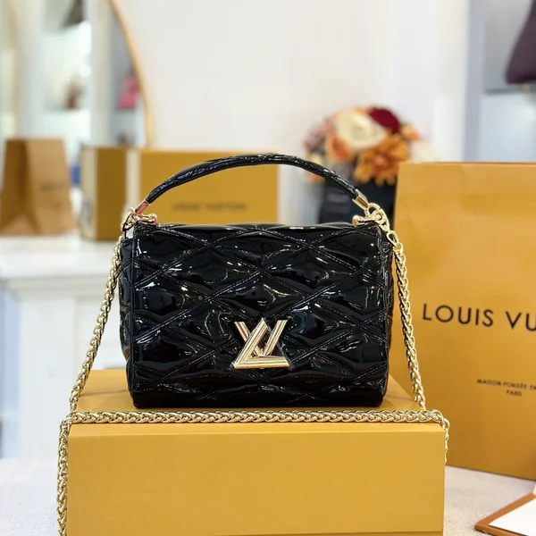 Louis Vuitton Twist Women’s Handbag Glossy Black 23 cm product view 1
