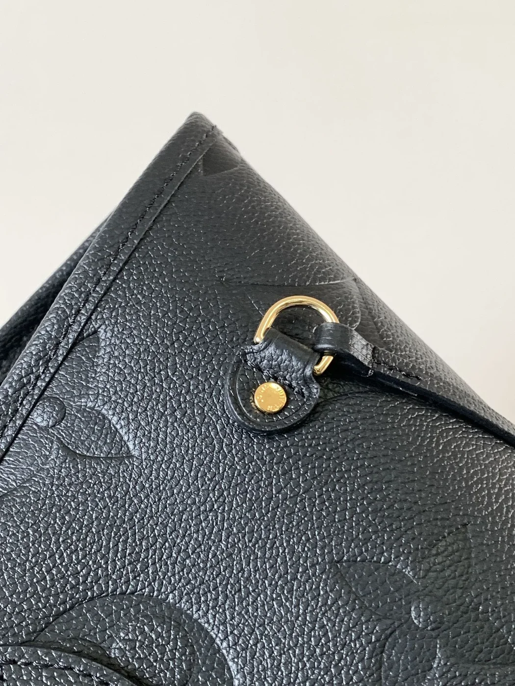 Louis Vuitton Neverfull MM Black Momogram Empreinte Bag product view 8