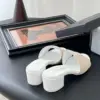 Chanel Women Beige Woven Fabric Slides product view 3