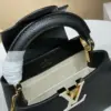 Louis Vuitton Capucines BB Black Cowhide Leather Handbags 21x14x8cm product view 4