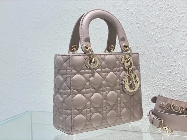 Dior Lady Light Pink Handbag 20 cm product view 8