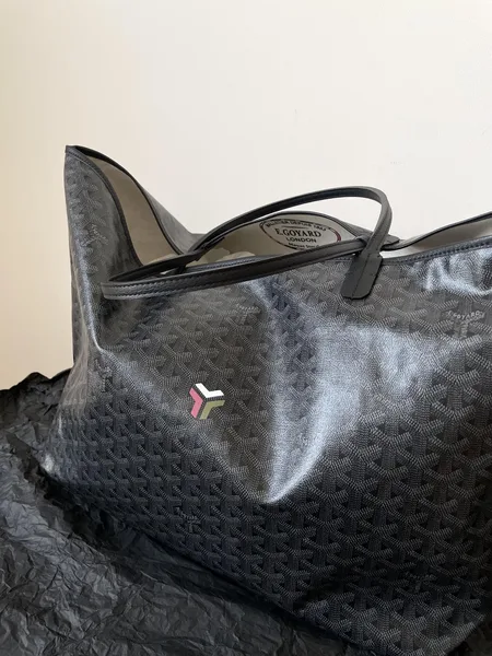 Goyard Black Goyardine Saint Louis PM Leather Bag product view 2