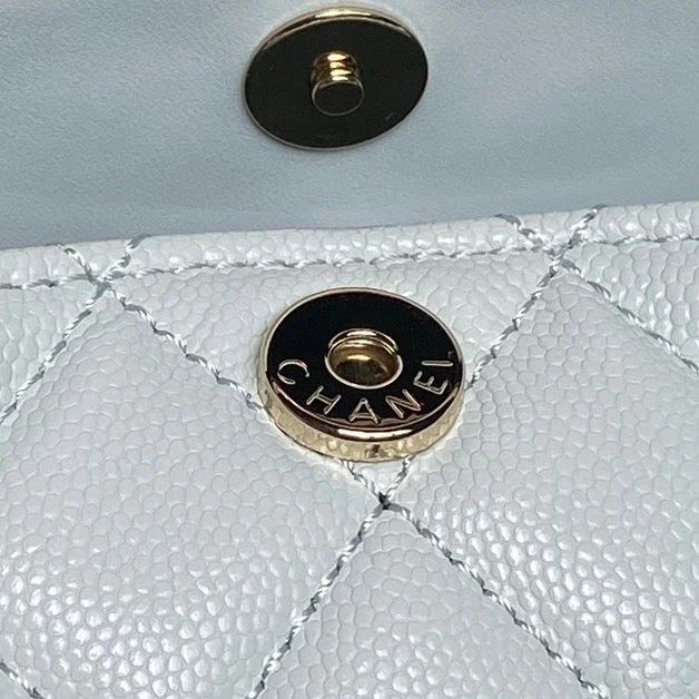Chanel Small Hobo Bag in light blue quilted calfskin product view 8