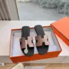 Hermès Women Rose Gold Crystal Leather Sandals product view 3