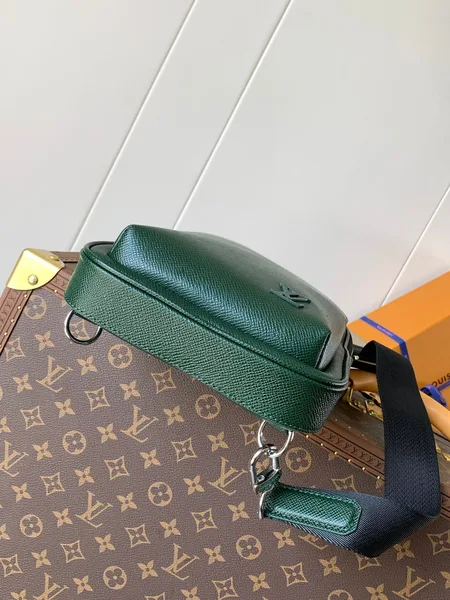 Louis Vuitton Avenue Slingbag 31 In Dark Green Taiga Leather Bag product view 4