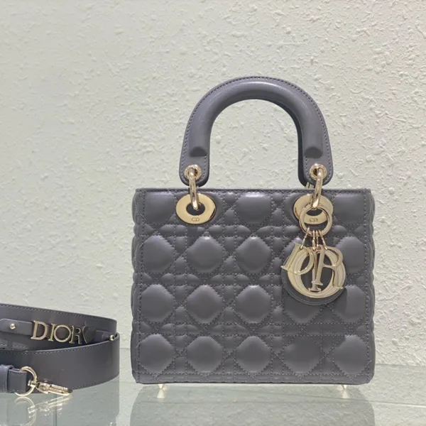 Dior Lady Abc Gray Handbag 20 cm product view 1