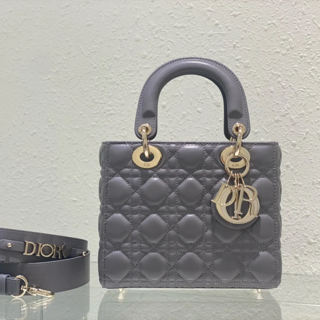 Dior Lady Abc Gray Handbag 20 cm product view 1