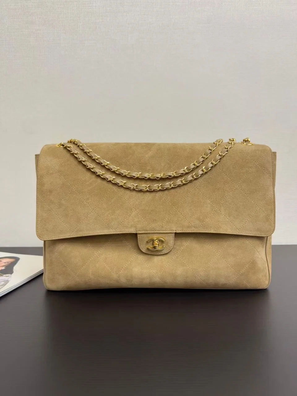 Chanel Suede Souplissimo Maxi Flap large Bag