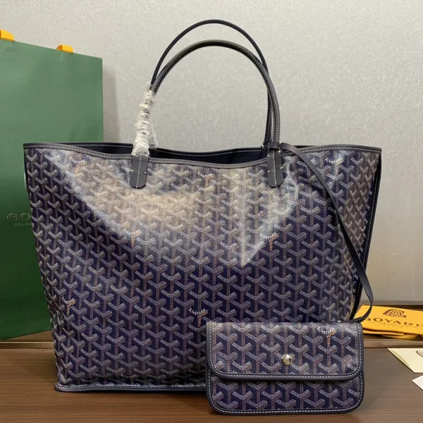 Goyard Navy Blue Anjou GM Tote bag product view 1