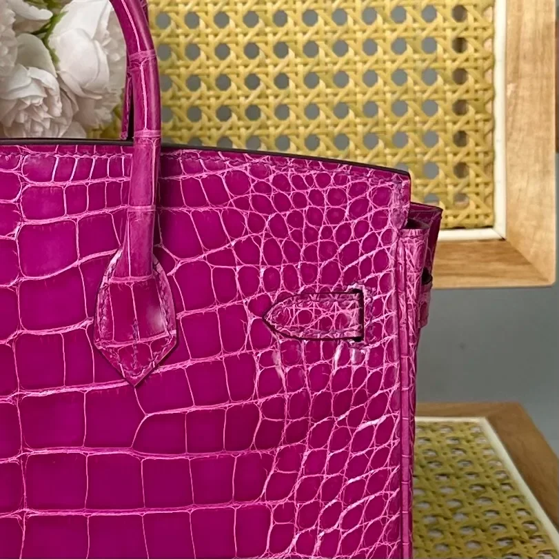 Hermès Birkin 25 cm Crocodile Leather Silver Hardware Bag product view 6