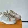 Louis Vuitton Men White Mesh And Leather Sneakers product view 5