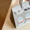 Hermès Birkin 20 Sellier Faubourg House White Snow Palladium Hardware Bag product view 3