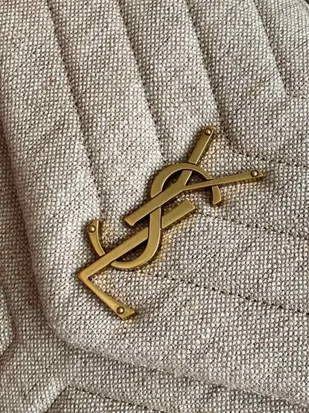 Saint Laurent Beige Suede Y Quilted Monogram Bag product view 5