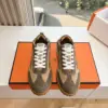 Hermès Women Brown Suede Sneakers product view 1