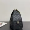 Chanel 25 Small Black Caviar Leather Gold Hardware Bag product view 2