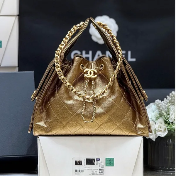 Chanel 25 Handbag 30 In Golden Brown With Gold Hardware product view 1
