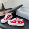 Chanel Women Red Canvas And Rubber Sneakers product view 2
