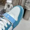 Louis Vuitton Women Blue White Leather Sneakers product view 5