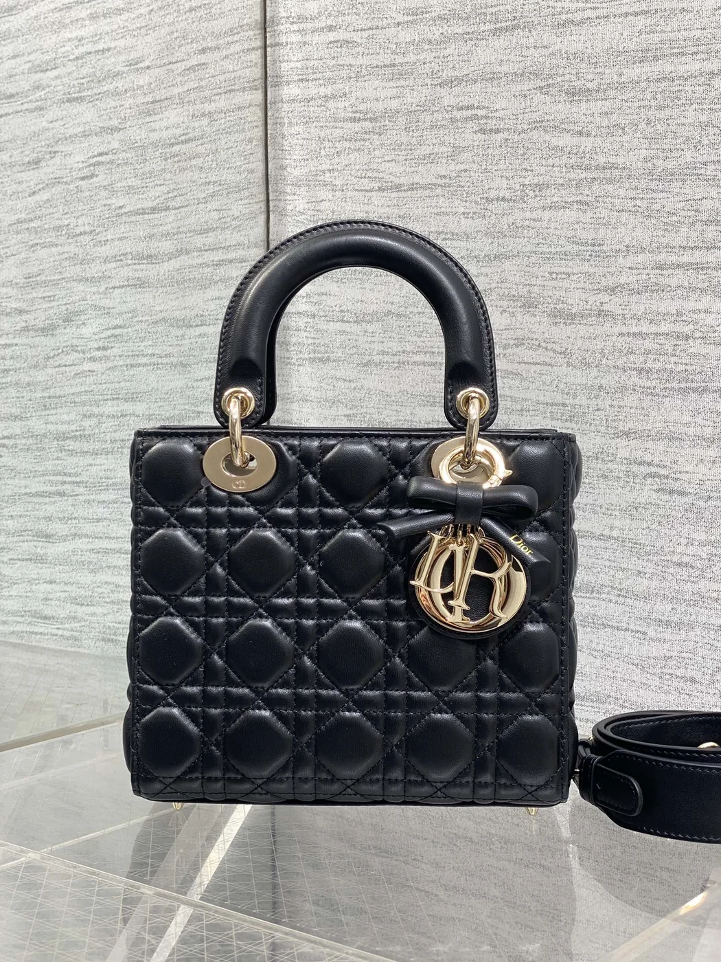 Dior Small Lady Dior My ABCDior Bag in black product view 2