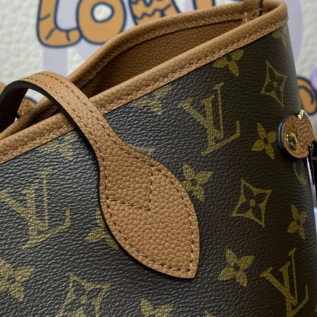 Louis Vuitton M12061 Louis Vuitton Reversible Neverfull Inside Out MM Handbag Brown product view 4