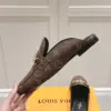Louis Vuitton Women Brown Leather Mules product view 5